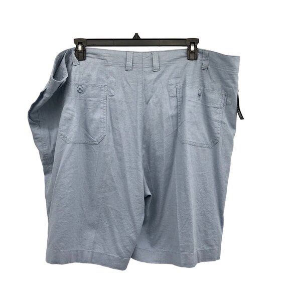 Roundtree Yorke Light Blue Shorts Mens 50 NEW Linen Blend - Picture 5 of 11